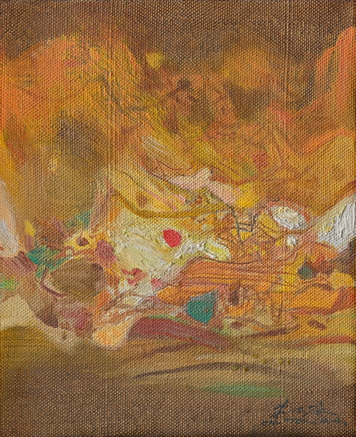 Waddington Custot，Chu Teh-Chun〈Composition〉，1977。（圖片提供：朱德群基金會與 Waddington Custot）