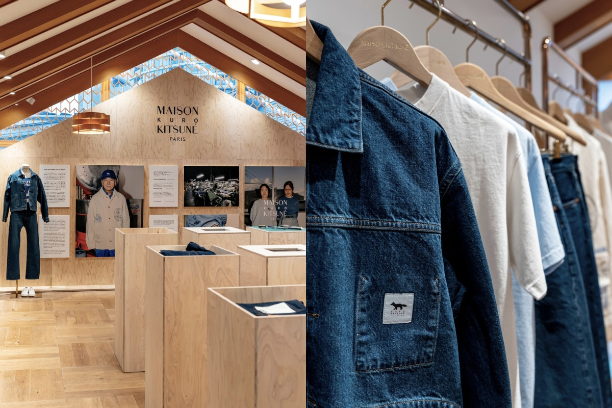 形象展示牆。（圖片來源：Instagram @maisonkitsune）