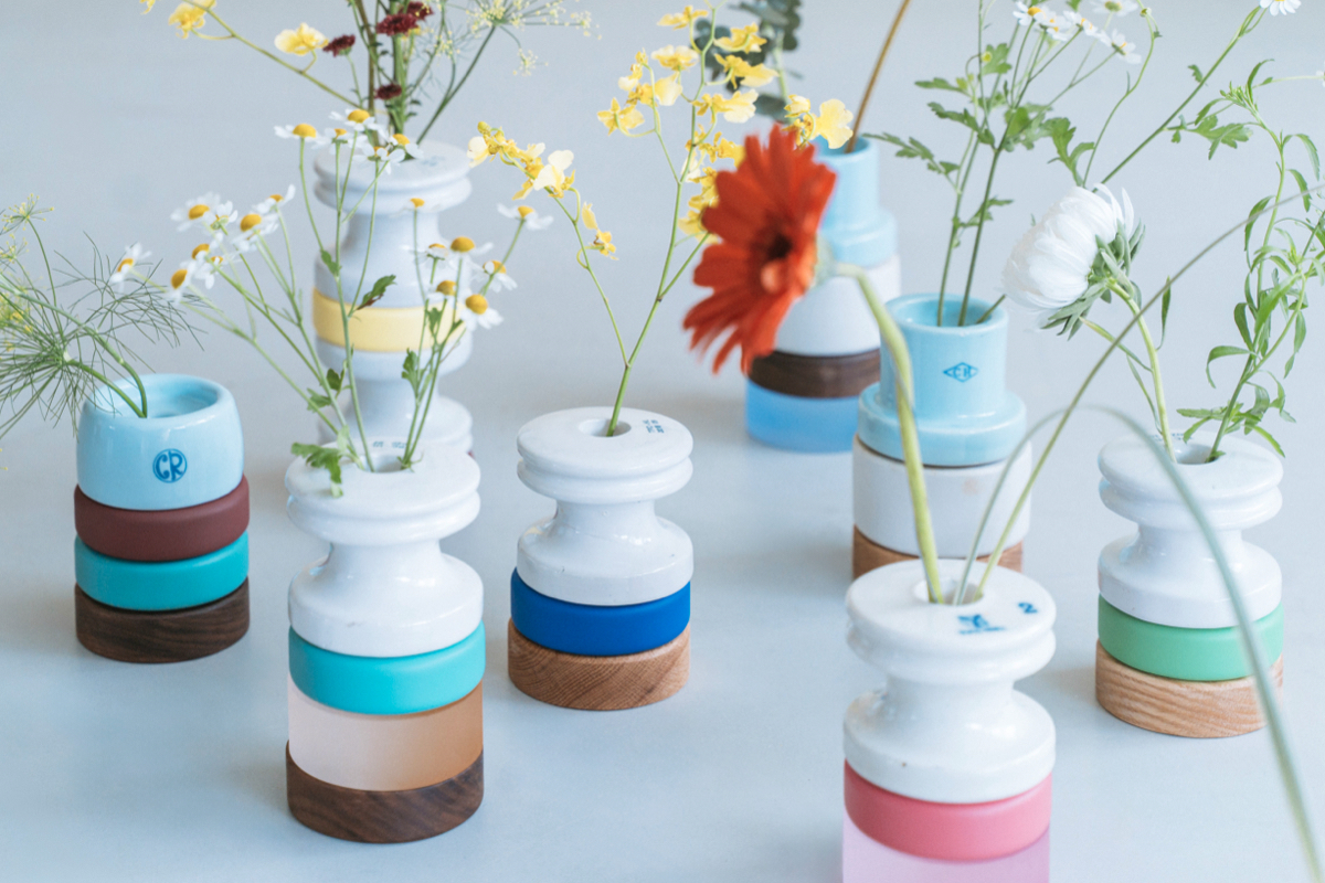 台電退役礙子變身美感花器！潮電X雙好設計X母栽讓高壓電絕緣體俏皮重生