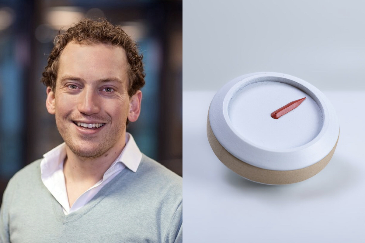 專為失智症患者設計的Aumens指南針！回歸直覺，極簡介面、單一紅色指針指引回家的路