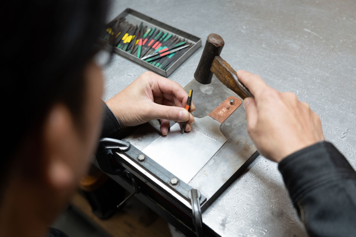 研發高品質金屬磨泥及刨絲器具的ツボエ(Tsuboe)首度來台出展。（圖片提供：之間實行委員會、攝影：Ivy Chen）