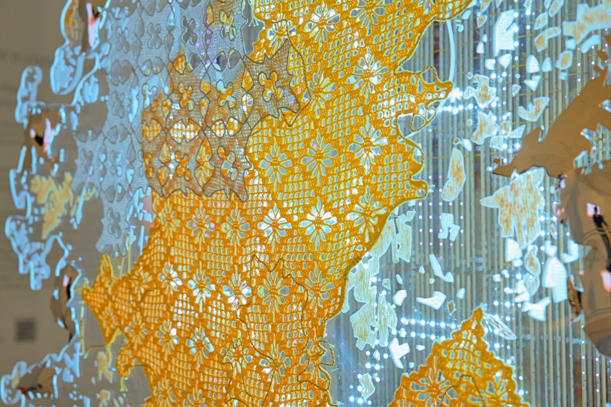 〈縫合的城市皮膚〉，2022。（攝影：Zhang Jing_Hugo；圖片提供：藝術家與A Thousand Plateaus Art Space）