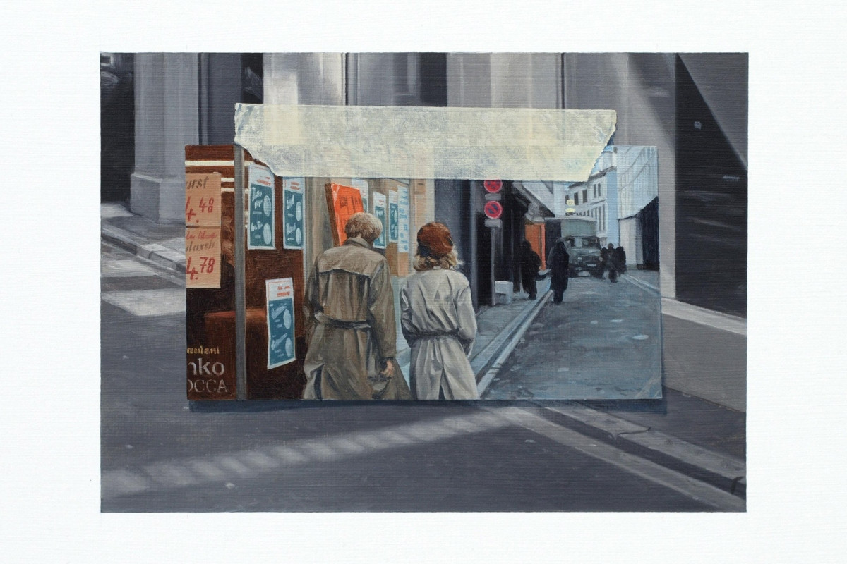 其作品《小路》。（圖片提供：毓繡美術館）