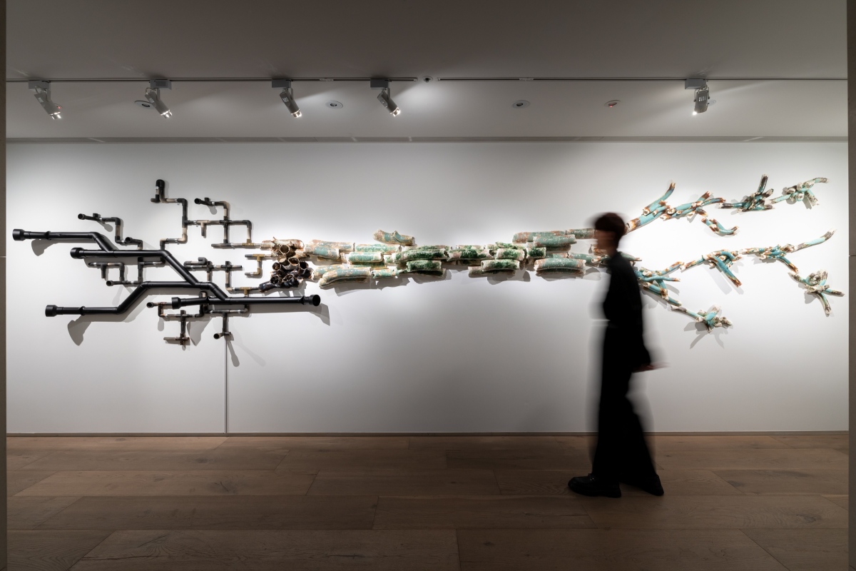 臺灣藝術家蔡坤霖最新現地創作《誰為始何為終》（圖片提供：忠泰美術館）