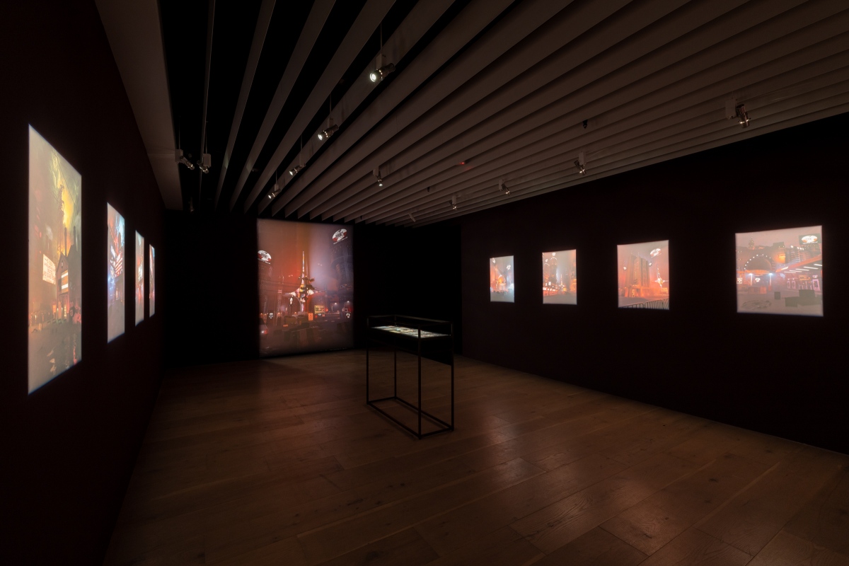 敘利亞藝術家艾哈姆．賈布爾的合成影像作品《大馬士托邦》系列（圖片提供：忠泰美術館）