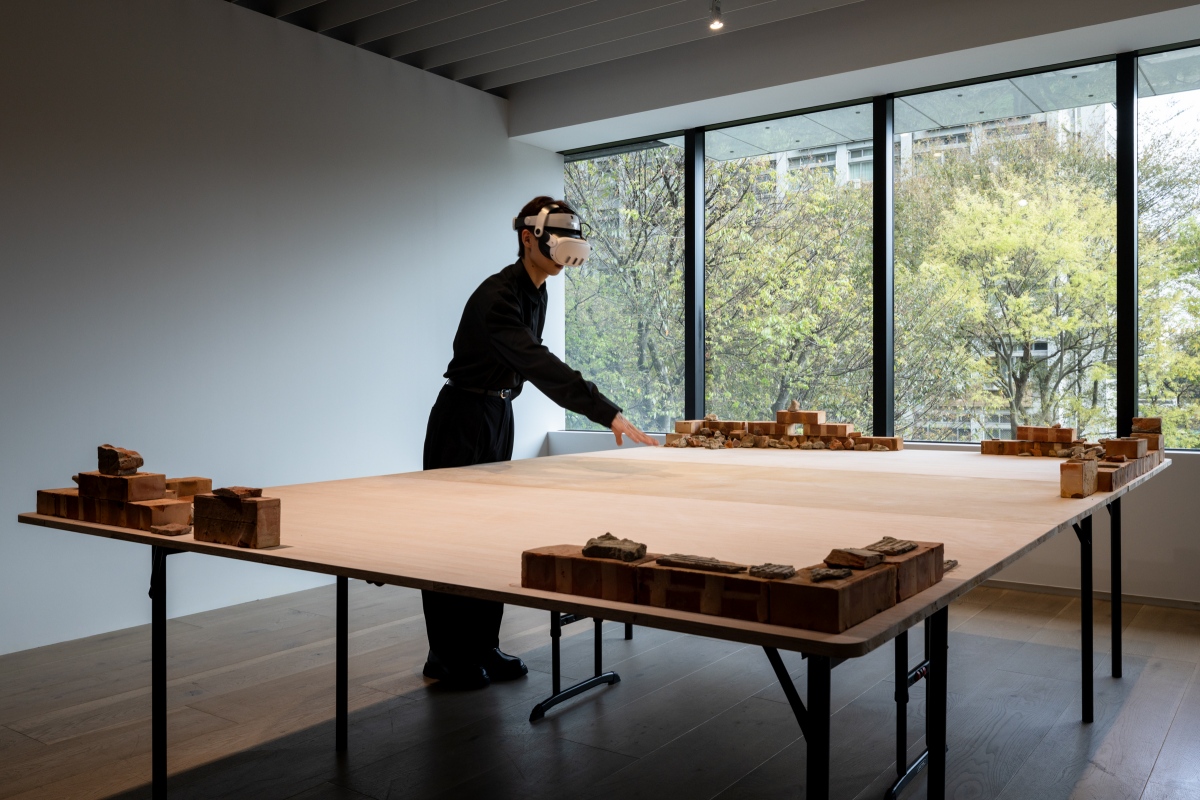 臺灣藝術家林書楷與紐約FuturePerfect Studio創辦人韋恩．艾希莉的MR作品《幻影之城》（圖片提供：忠泰美術館）