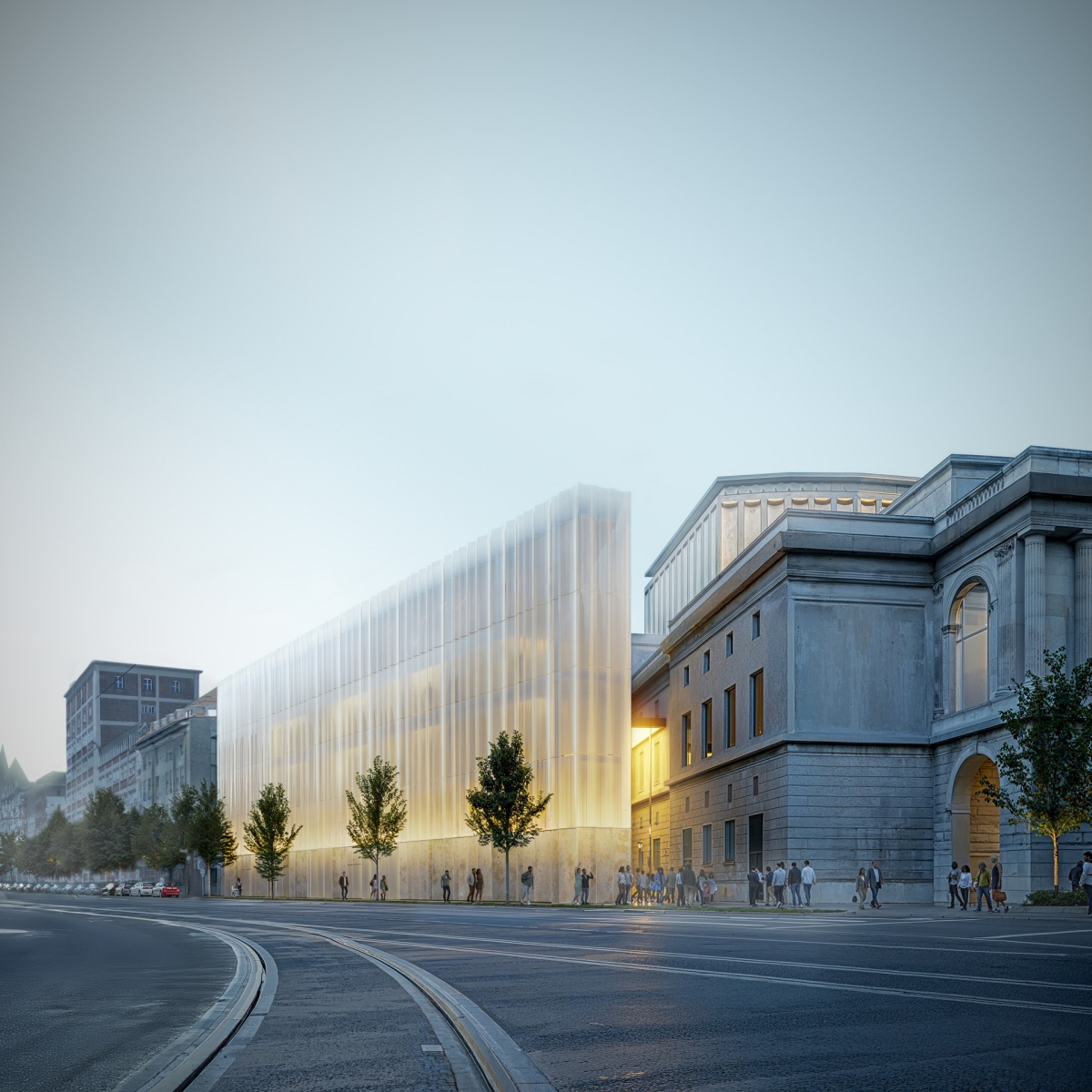 奧格斯堡國家劇院翻新擴建示意圖 