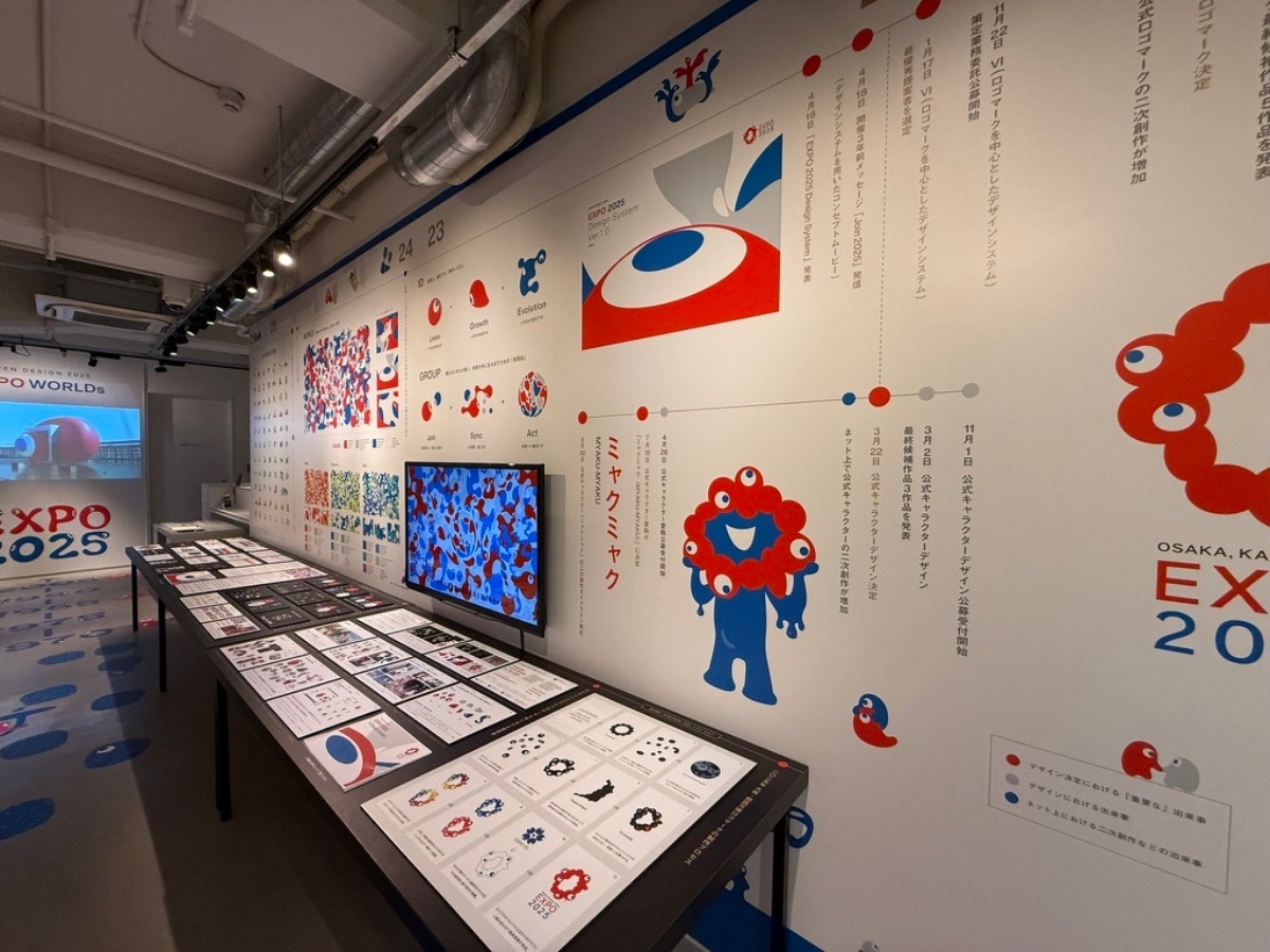 《大阪世博設計展》於京都平面設計藝廊ddd gallery舉辦。（圖片提供 © 大阪・関西万博デザイン展）
