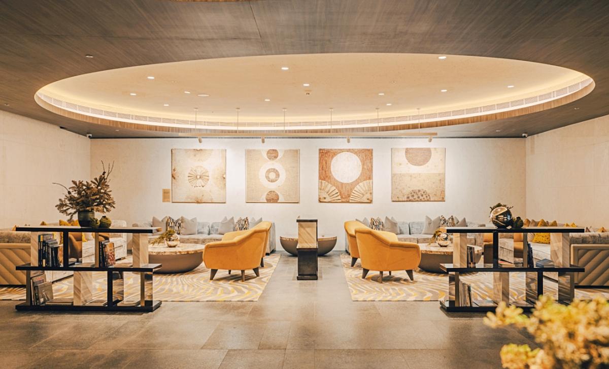 漢來日月行館藝術品「四季相映」。（圖片提供：漢來日月行館）