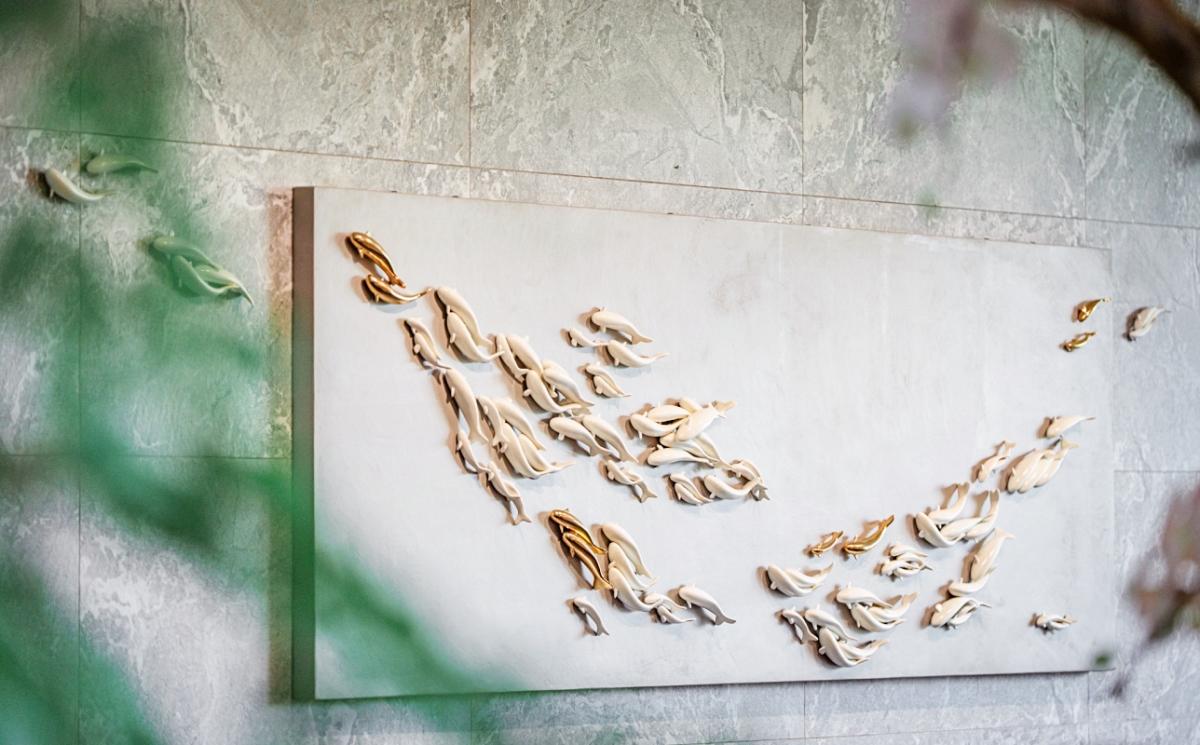 劉子瑜 Christina Liu 作品「自游自在」。（圖片提供：漢來日月行館）