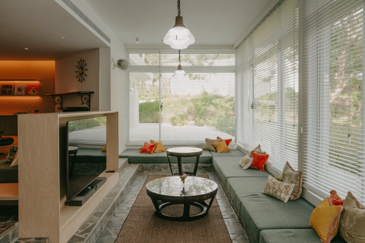 下沉式客廳。（圖片提供：初衣食午）