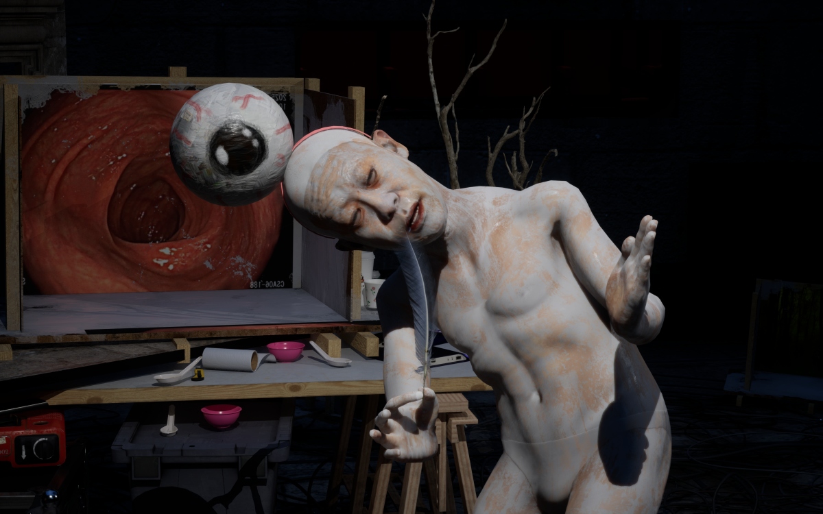 李亦凡，《鬱卒的平面》(影像截圖)，2026，60分，影像裝置。©李亦凡,藝術家與2026威尼斯雙年展台灣館提供