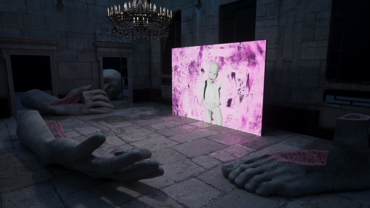 李亦凡，《鬱卒的平面》（展場示意圖）。© 李亦凡，藝術家與北美館2026 威尼斯雙年展台灣館提供