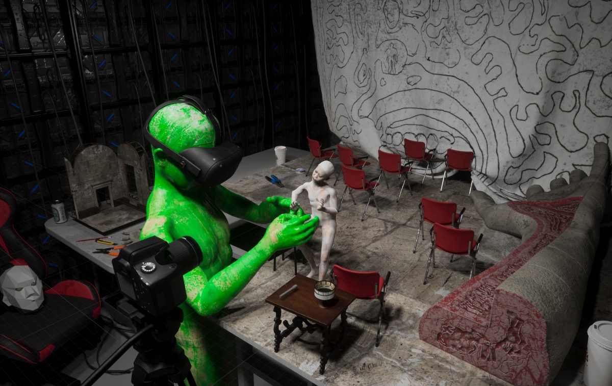 李亦凡，《鬱卒的平面》（影像截圖），2026，60分，影像裝置。©李亦凡,藝術家與2026威尼斯雙年展台灣館提供