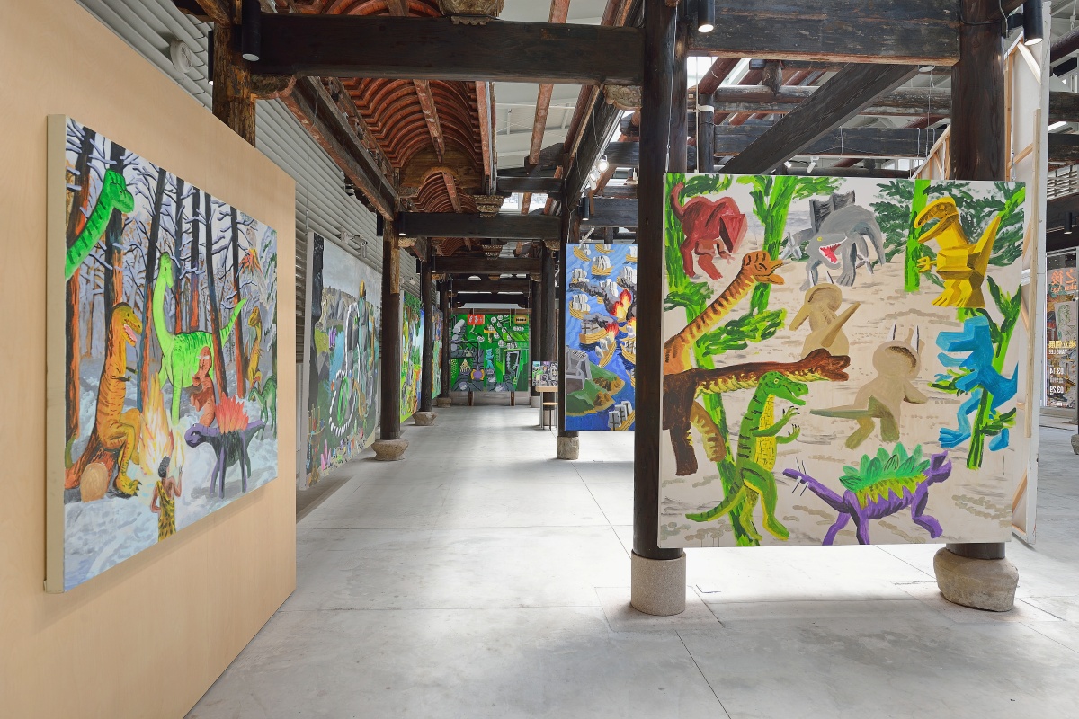 「樂園中的恐龍」一區。（圖片提供：楊立）