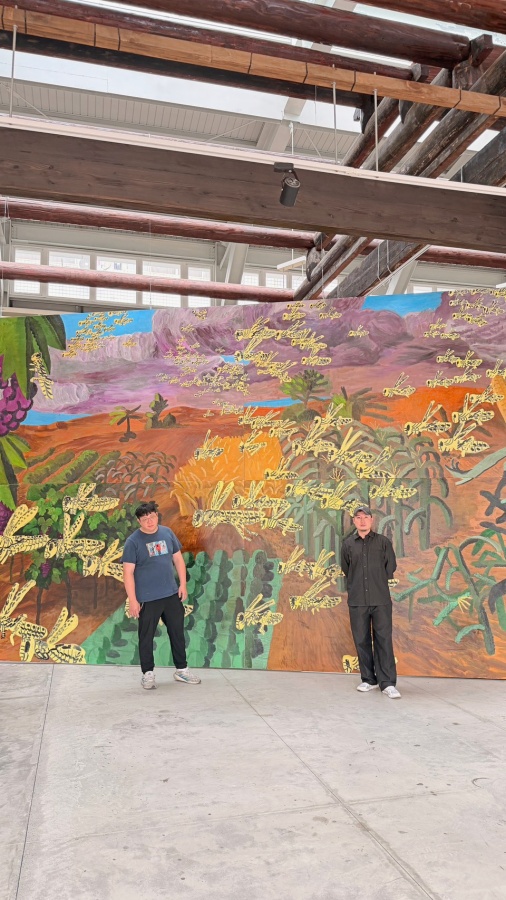 藝術家楊立（左）與策展人蔣劭宇（右）。（圖片提供：楊立）