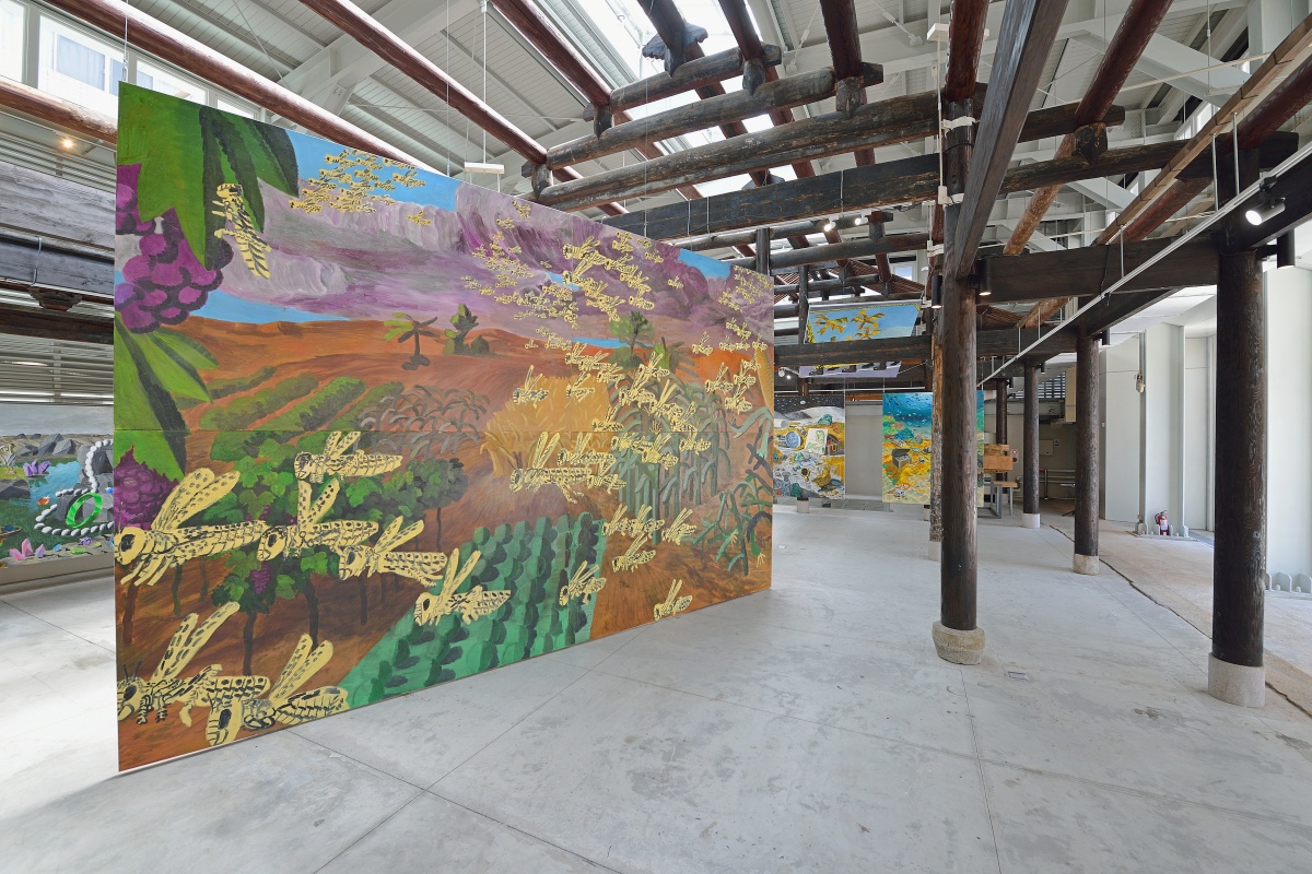 〈滿城盡帶黃金甲〉於《盛世之後》展場一隅。（圖片提供：楊立）