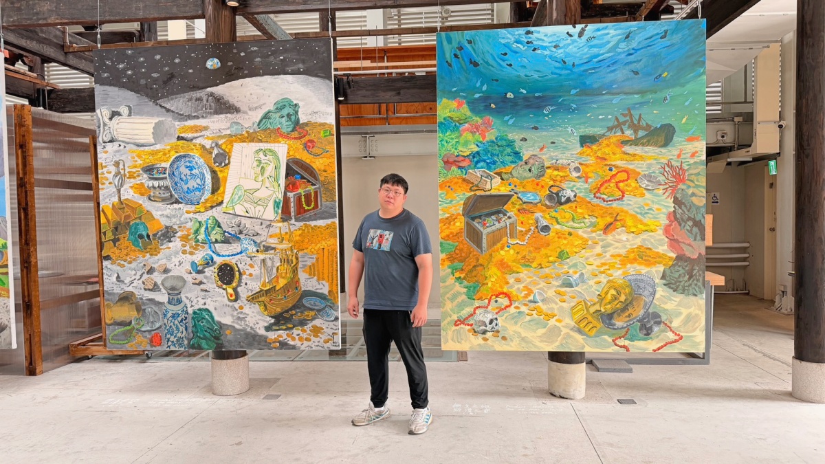 楊立於《盛世之後》展場一隅。（圖片提供：楊立）