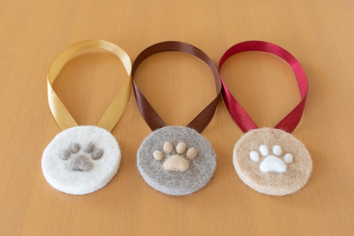 貓毛氈獎牌。（圖片提供：rojiman & umatan）