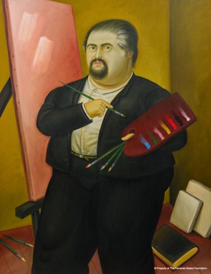 《自畫像》Fernando Botero, Self Portrait, 1975（圖片提供：聯合數位文創）