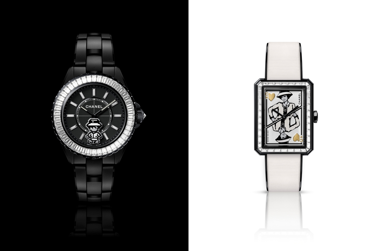 J12 COCO GAME腕錶（左）、BOY·FRIEND COCO GAME腕錶（右）。（圖片提供：CHANEL）