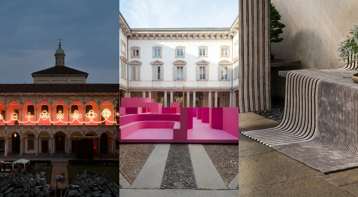 【2026米蘭設計週】6大建築跨界亮點！粉紅迷宮亮相17世紀古蹟、隈研吾經典建築化為印度手工地毯