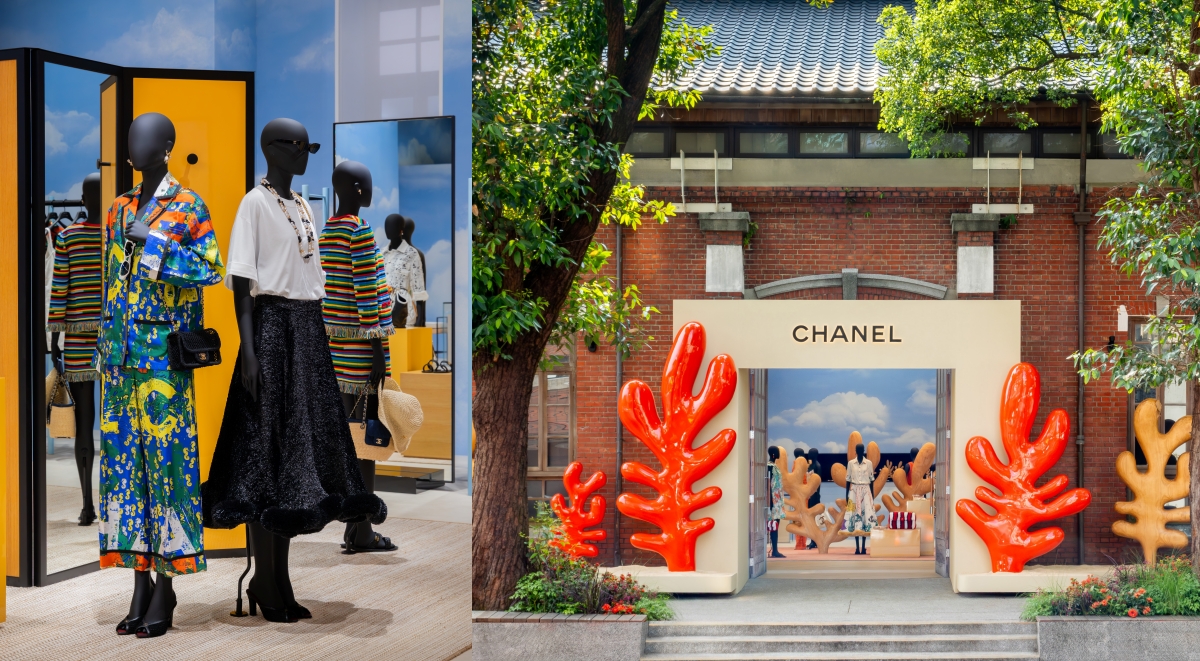 香奈兒把深海搬進華山！2026 COCO BEACH 台北快閃店，以珊瑚、黑沙與海洋符號打造城市裡的夏日幻境