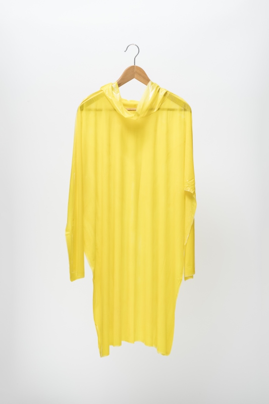 黃冠鈞，《黃》，2017，壓克力顏料、壓克力媒介劑，160 × 100 公分。私人收藏。（圖片提供：北美館）