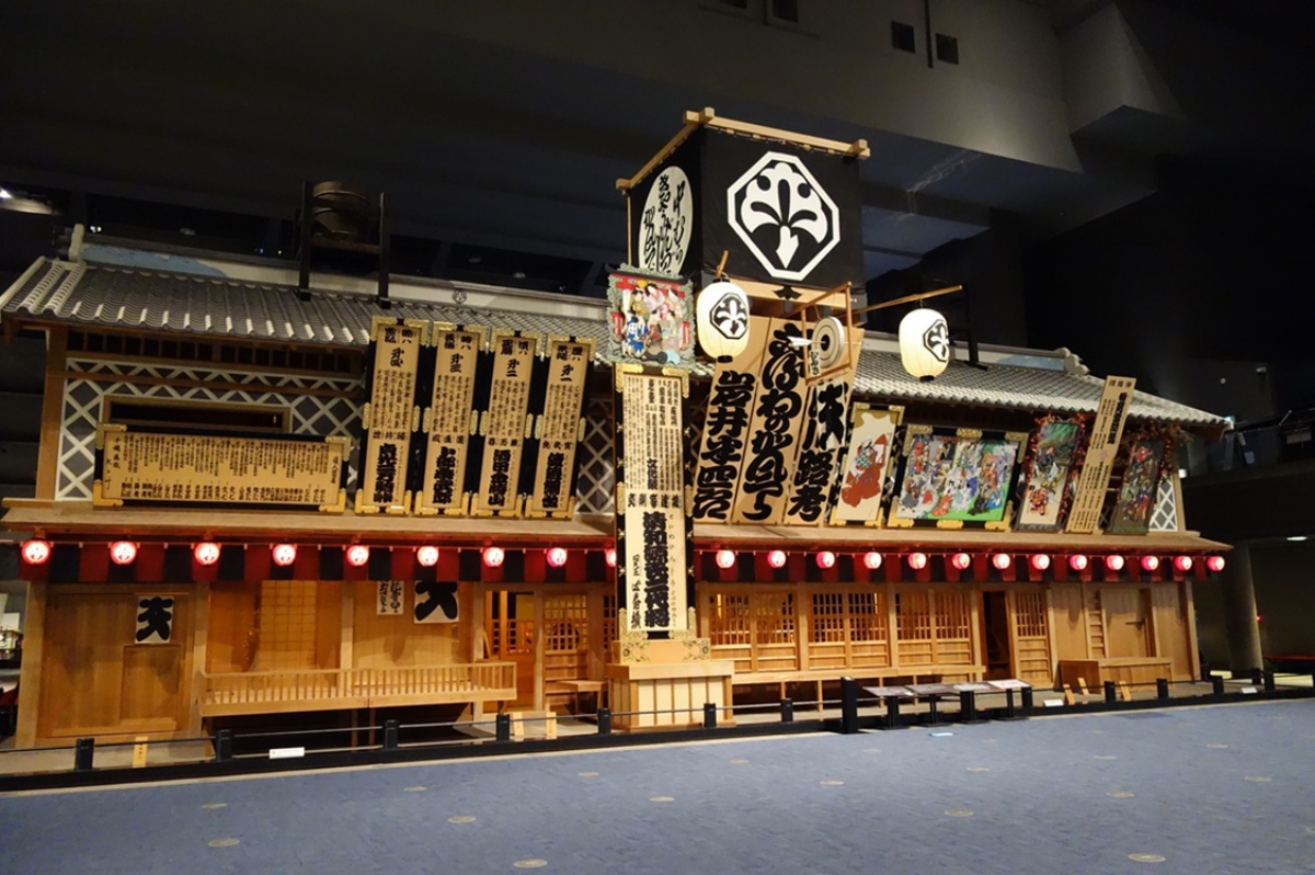 戲院「中村座」展示示意圖（圖片提供：東京都江戶東京博物館）