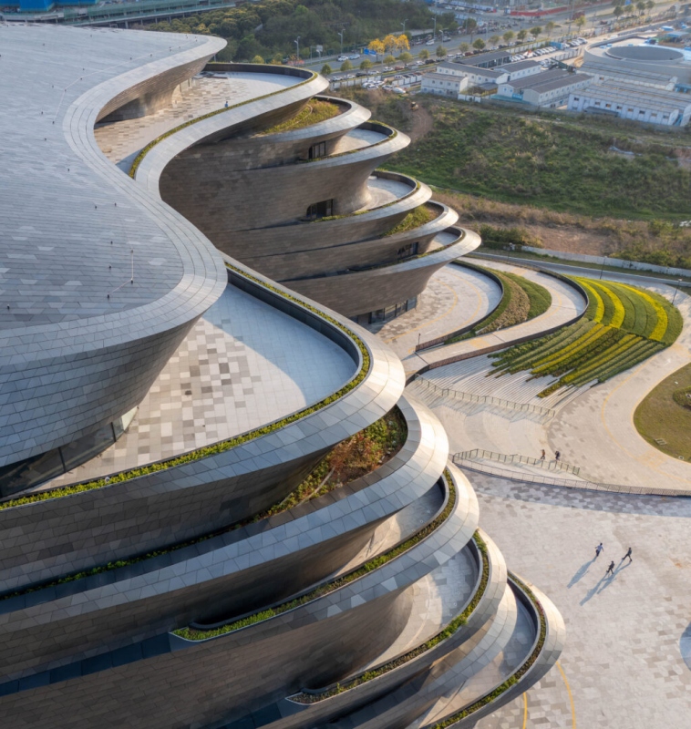 中國深圳科學技術館（圖片來源：Zaha Hadid Architects ）