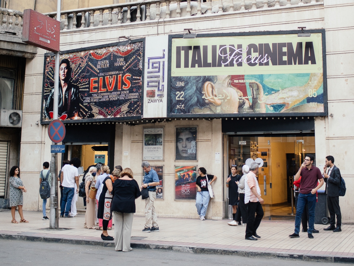 開羅藝術電影院Zawya Cinema舉辦的Italian Cinema Focus，視覺識別由Ahmad Hammoud操刀。（圖片提供：Ahmad Hammoud）