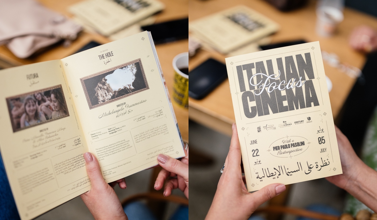Italian Cinema Focus活動手冊。（圖片提供：Ahmad Hammoud）