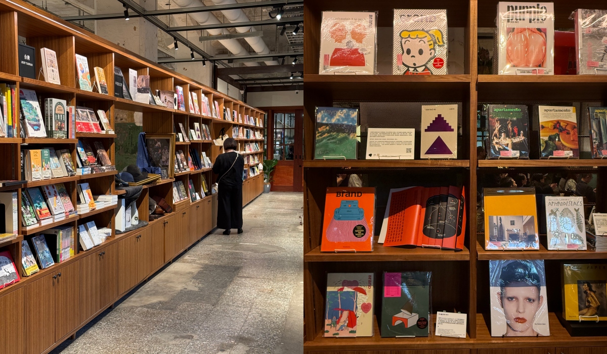 TSUTAYA BOOKSTORE 松菸店透過書籍、選物與藝術，呈現日本與台灣獨特的文化魅力。（攝影：Adela Cheng）