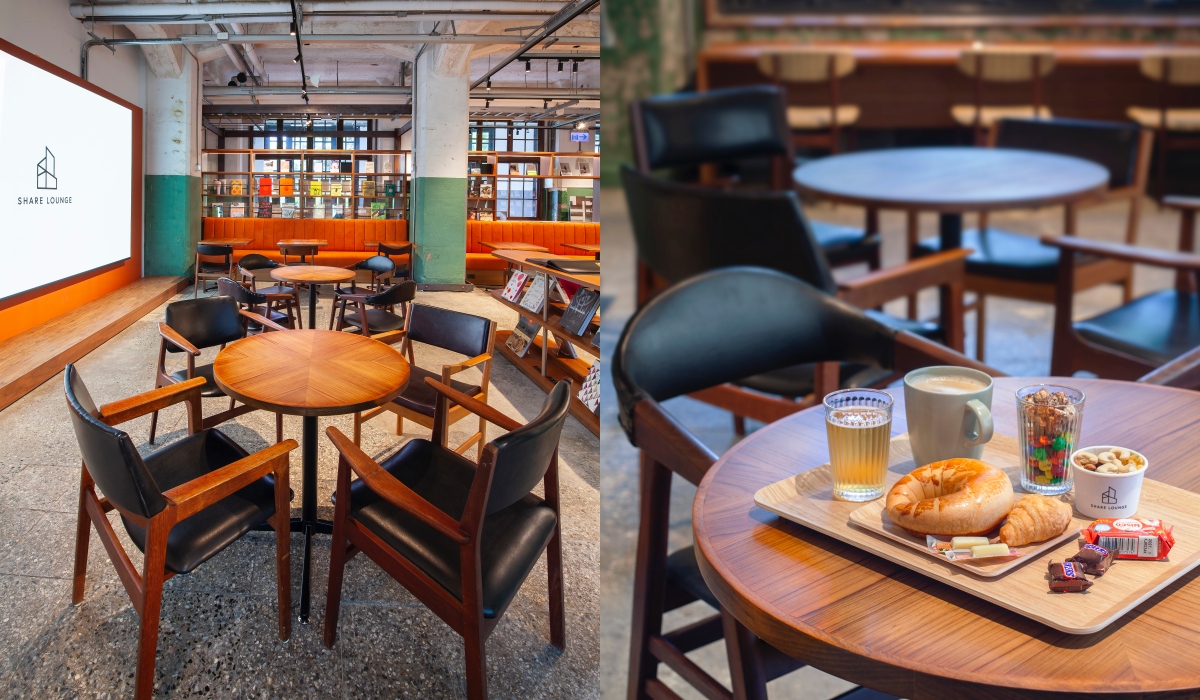 採付費制的SHARE LOUNGE，也提供多樣化的自助飲品與零食。（圖片提供：臺灣蔦屋）