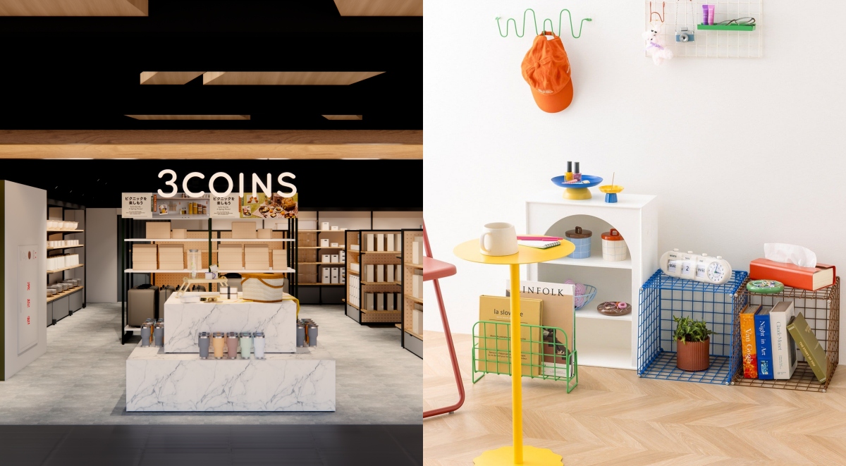 日本人氣雜貨「3COINS」8月登台！首店進駐台北西門「誠品生活武昌」，將推出台灣限定商品
