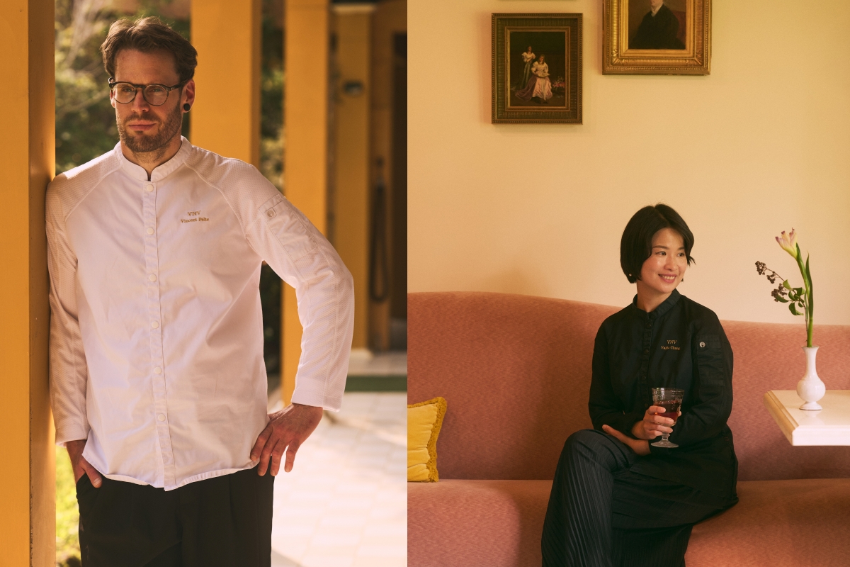法籍甜點主廚 Vincent Pelte 與巧克力師 Valda Chang。（圖片提供：VNV Pâtisserie et Chocolaterie）