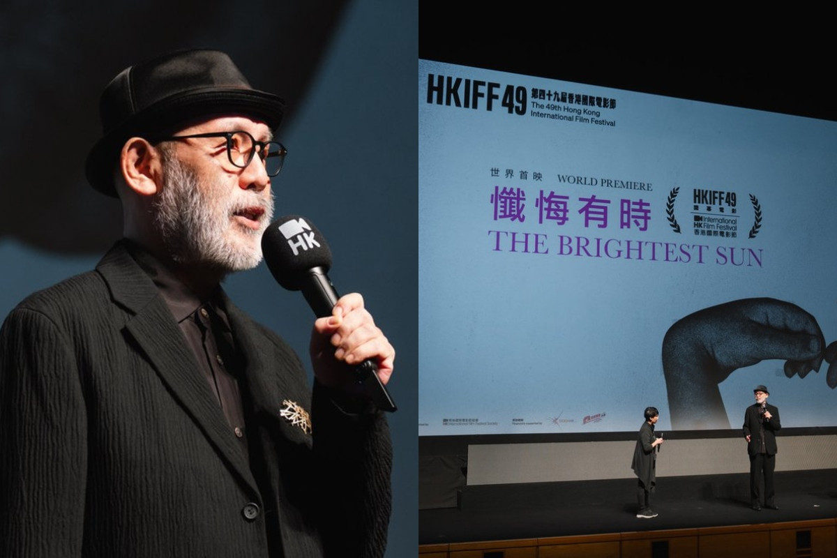 中島哲也於第49屆香港國際電影節《時には懺悔を》放映現場。（圖片來源：索尼影業《時には懺悔を》官方社群 X @tokizan_movie）