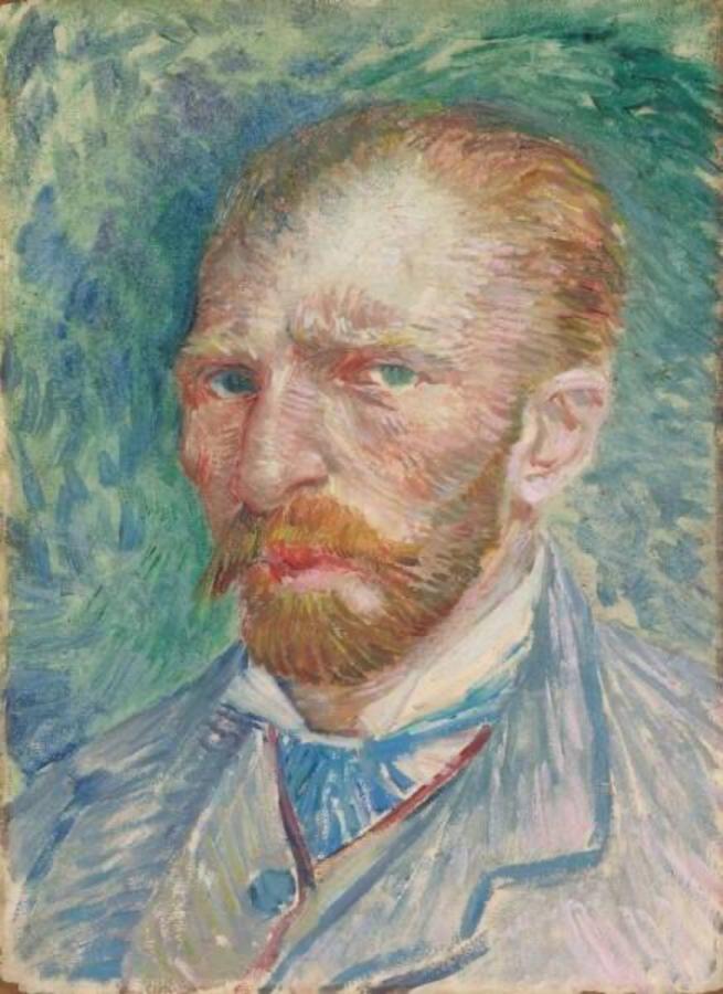 Self-Portrait , April-June 1887（圖片來源：Kröller-Müller Museum）