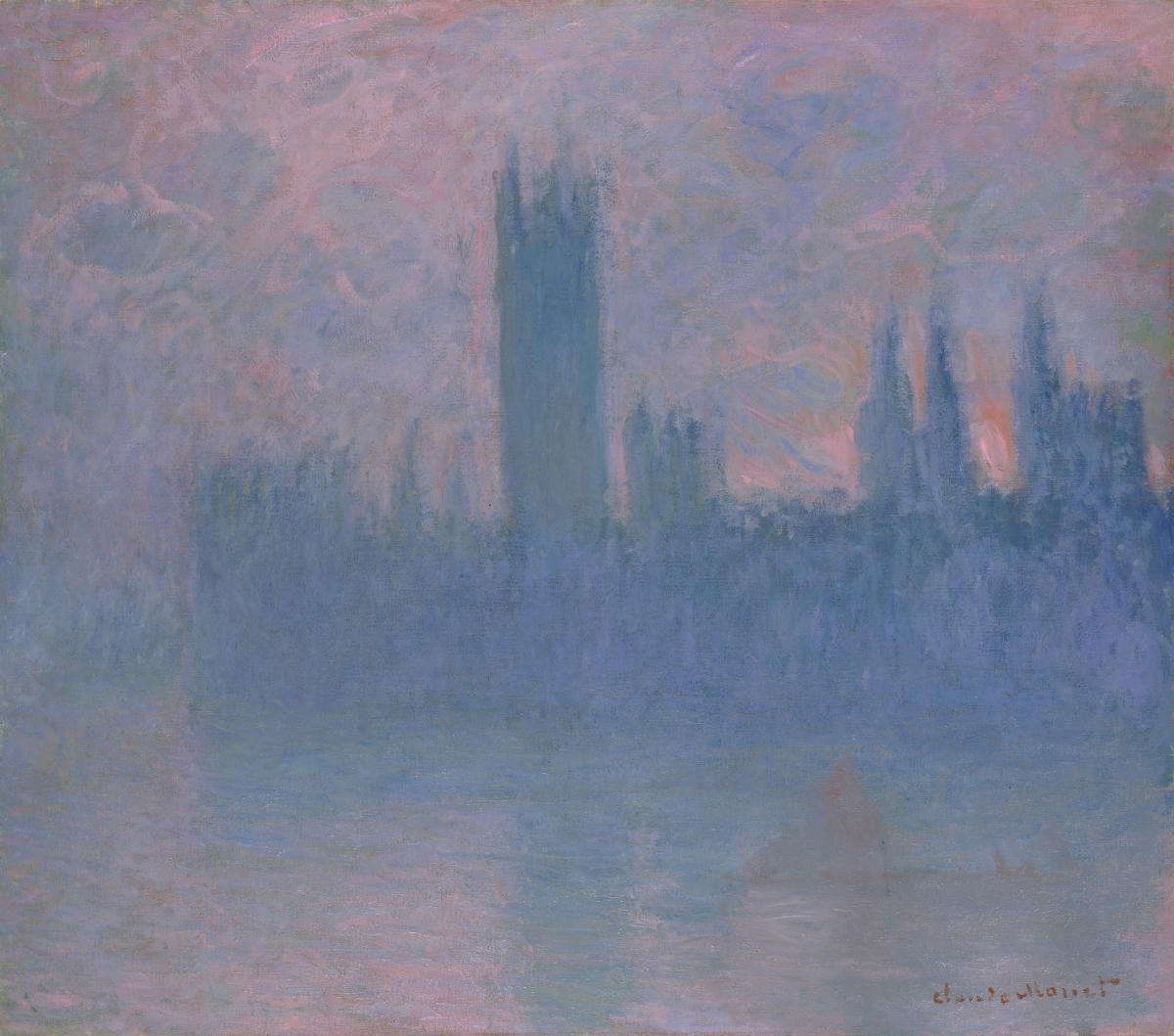 Claude Monet, Houses of Parliament, Symphony in Rose, 1900, Pola Museum of Art