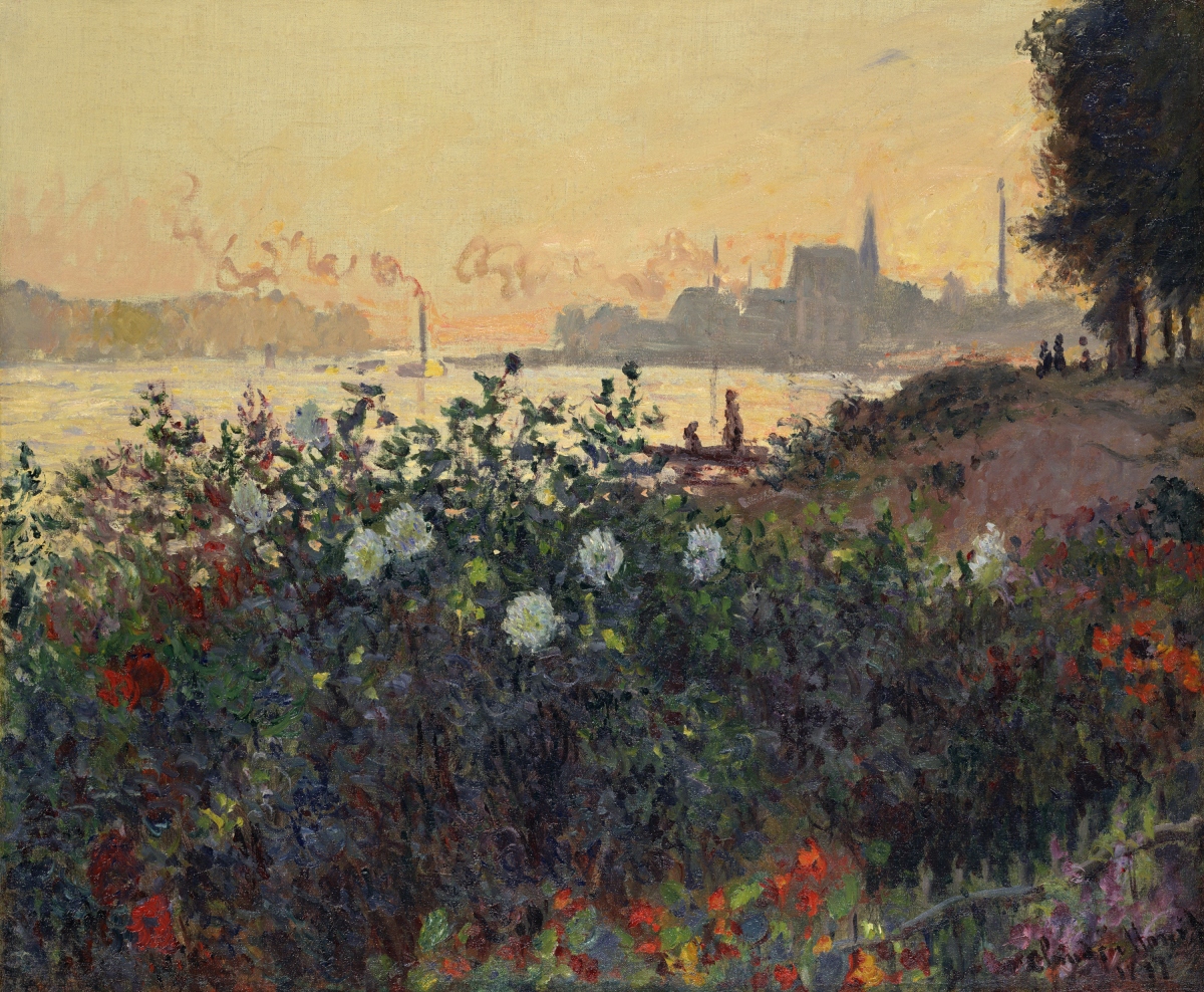 Claude Monet, Flowered Riverbank, Argenteuil, 1877, Pola Museum of Art