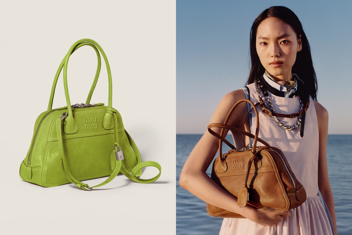 （右圖提供：Miu Miu／攝影：Jeano Edwards、左圖來源：Miu Miu官方網站）