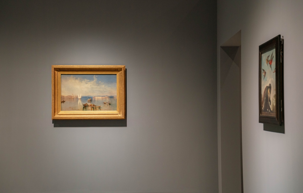 透納真跡展區一隅 （圖片提供：富邦美術館、時藝多媒體）