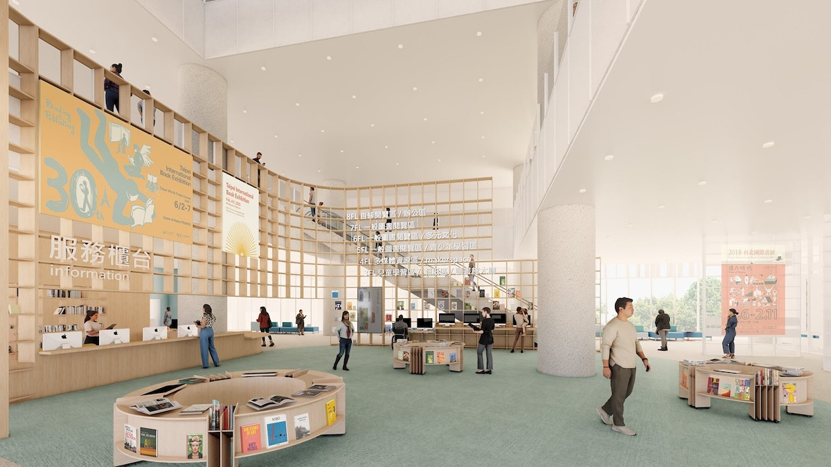 九典設計三重「新北市圖第二總館」！以「打開的書」為意象設計建築