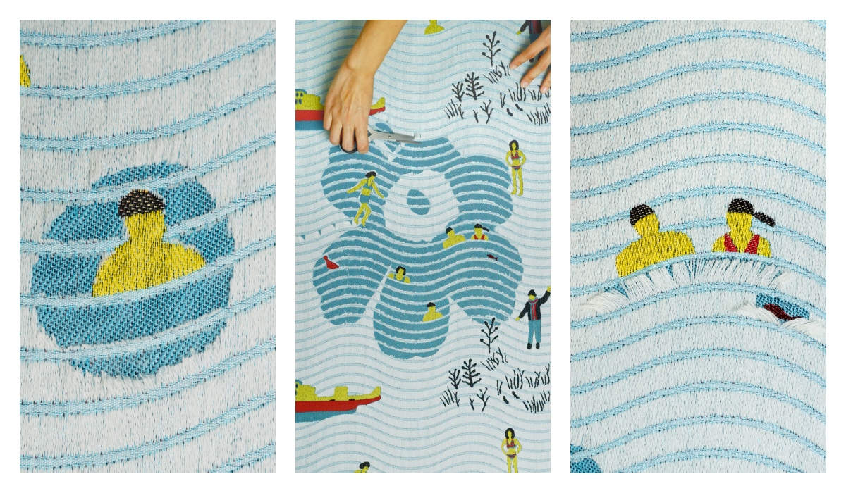 氷室友里與marimekko的合作專案；品牌的經典圖騰Unikko，由Maija Isola於1964年設計。（圖片提供：YURI HIMURO）