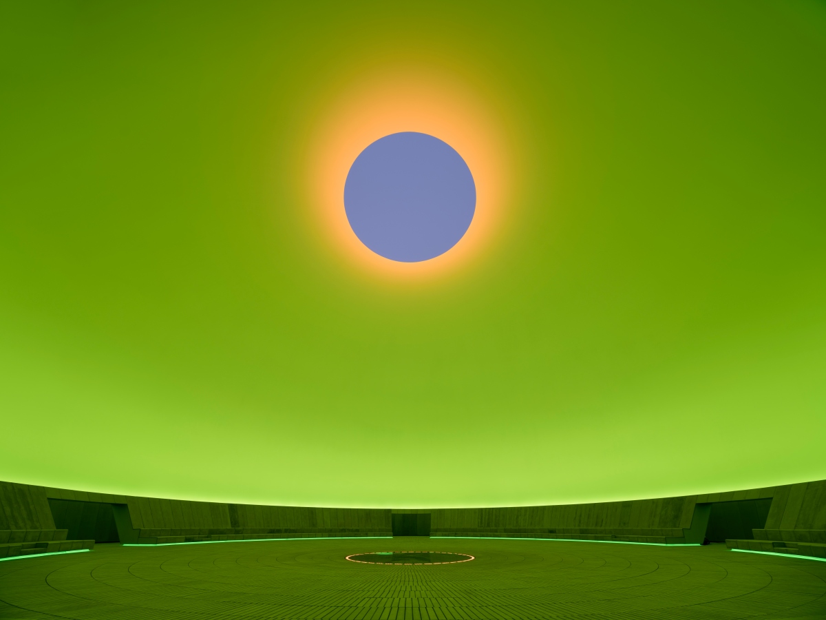 James Turrell, As Seen Below, 2026Foto: Florian Holzherr © ARoS 2026.Sunset in As Seen Below.