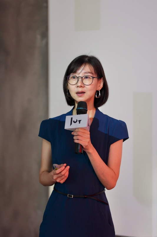 忠泰美術館總監黃姍姍分享十週年計畫（圖片提供：忠泰美術館）