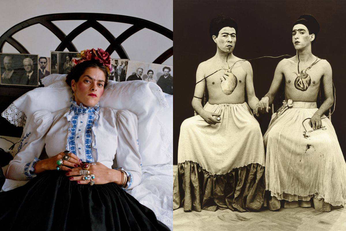 各地藝術家受芙烈達的創作和形象影響啟發。（圖片來源：Mary McCartney、Las Yeguas del Apocalipsis）