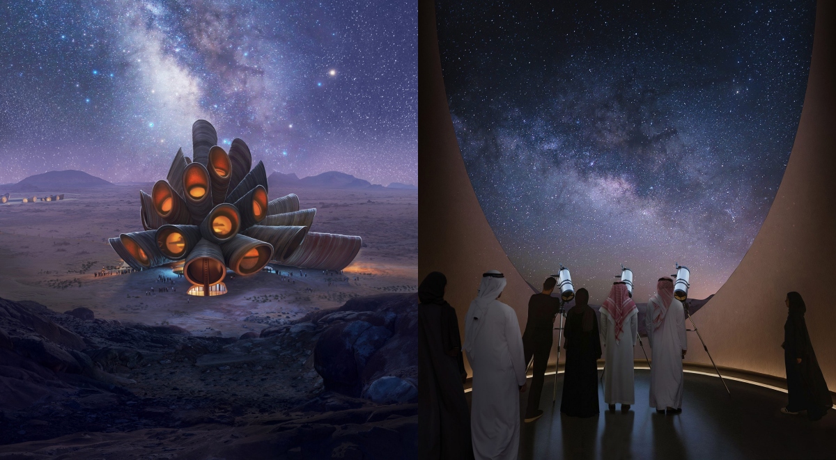 沙漠星空下的奇幻建築「AlUla Manara」！海澤維克以螺旋幾何造型，打造沙烏地阿拉伯古城天文旅遊中心