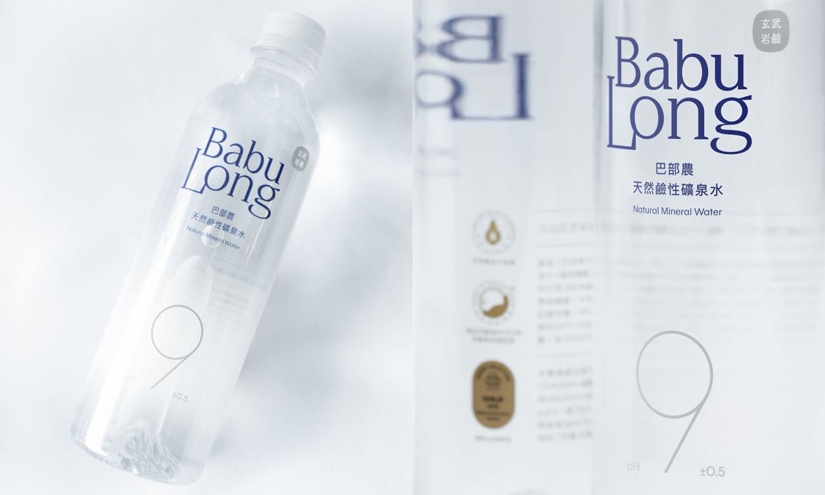 巴部農礦泉水全家通路版商品品牌識別與包裝。（圖片提供：永真急制Workshop）