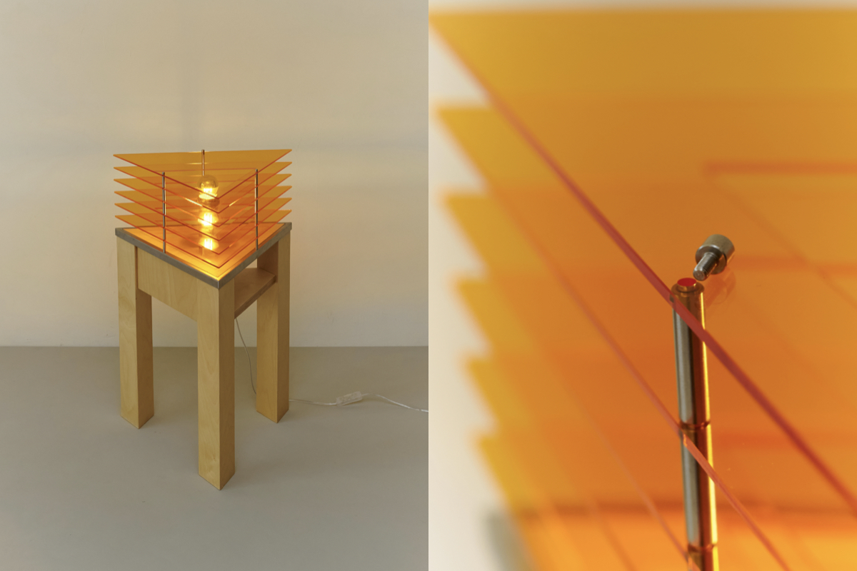 台灣設計品牌「Objects Ark舟舟物物」新作「三角燈」，把浪漫夕照收進家中